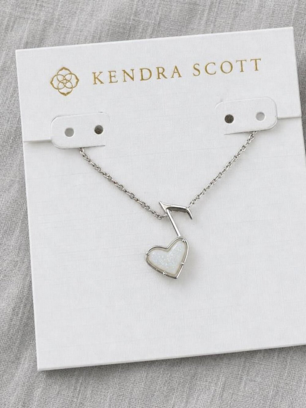 Kendra Scott Dolly Parton Ari Heart Music Note Pendant Necklace
